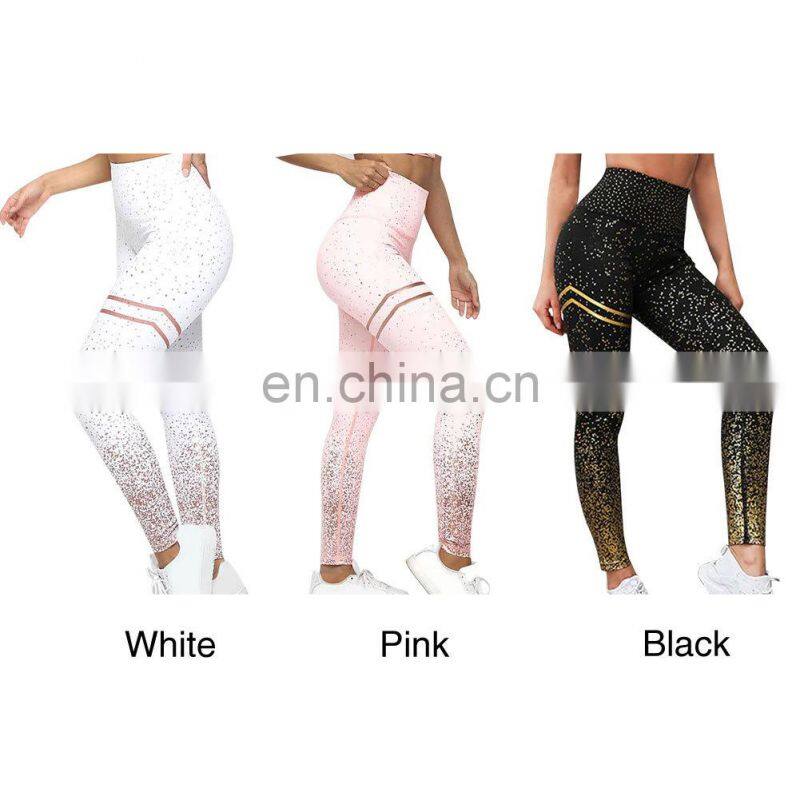 Elastic Training Sports Fitness Workout Slim Gym Leggings Running lagging Women trouser High Waist