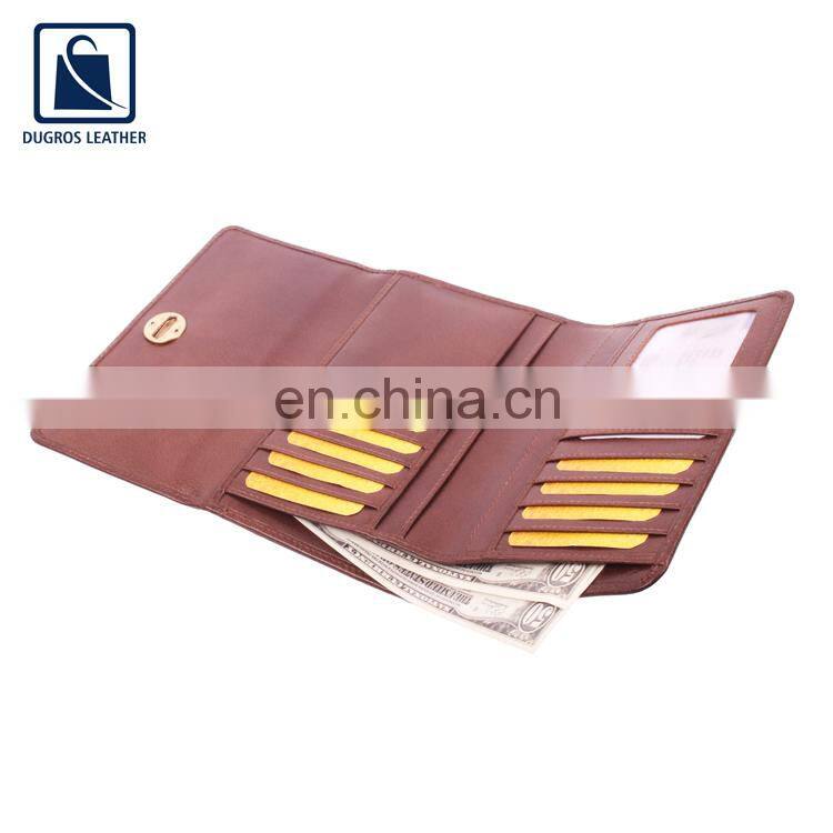 Manufacturer of Attractive Pattern Highest Selling Eye Catching Design Genuine Leather Women Wallet at Wholesale Price