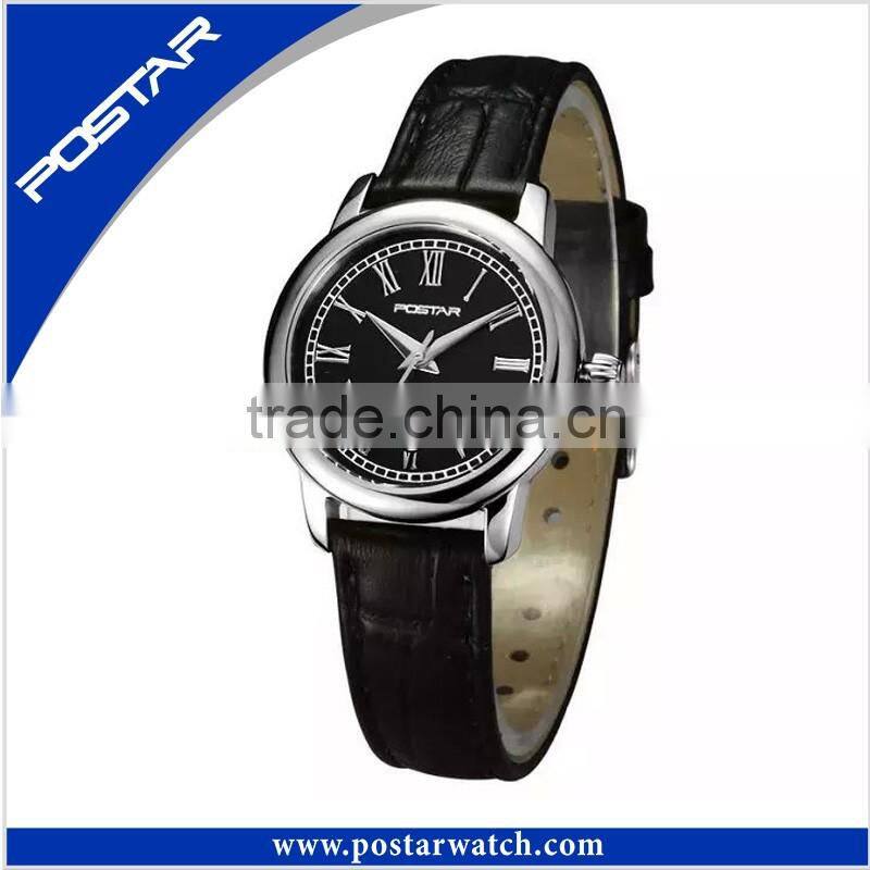 Genuine Leather Band Business Design Quartz Wrist Watch