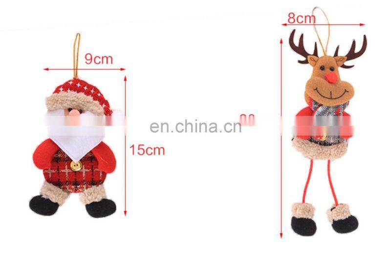 2022 Happy New Year Christmas Ornaments 2022 Xmas Gift Santa Claus Snowman Tree Pendant Doll Hang Decorations for Home