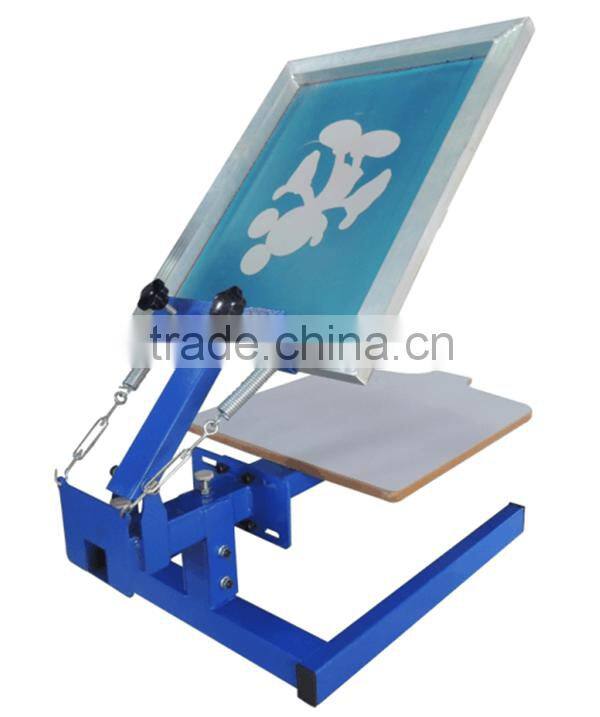 one color manual silkscreen textile printing table