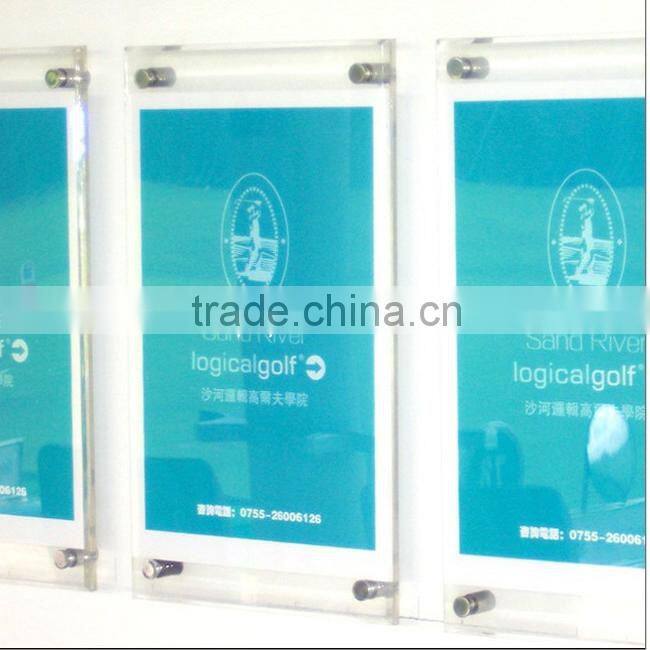 A4 plastic wall poster display stand wall photo frame acrylic poster frame