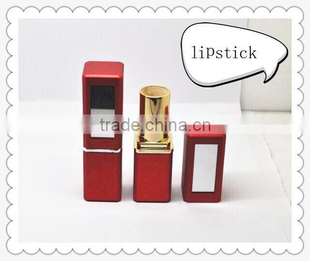 colorful fancy red metal lipstick container from China