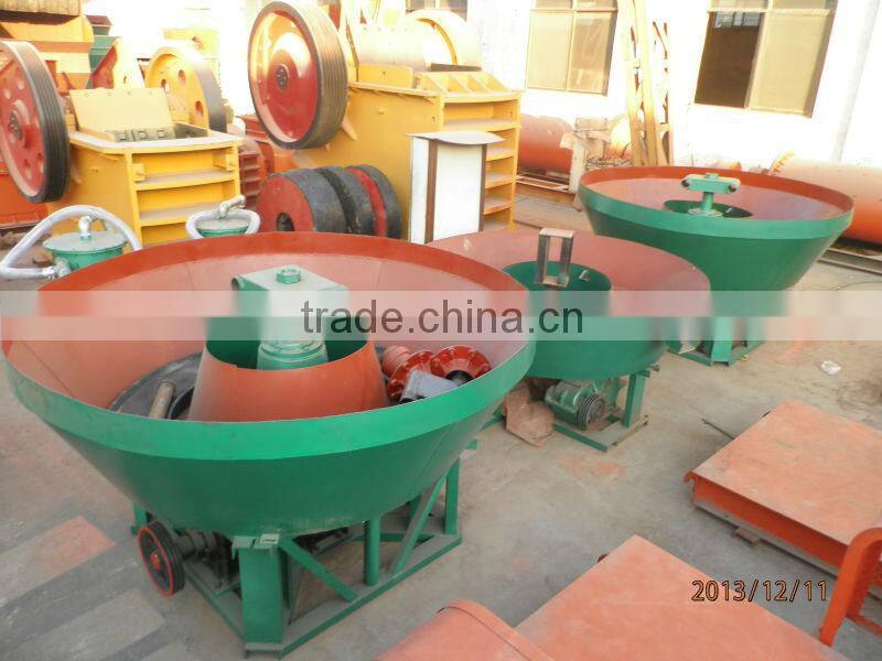 Huahong gold wet pan mill,wet pan gold grinding machine