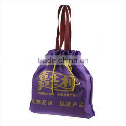 gift handle vinyl drawstring bags(JA-7005)