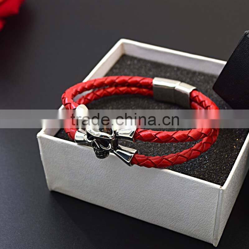 guangzhou wholesale market leather jewelry bracelet men