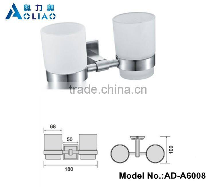 High quality Bathroom accessory stainless steel bathroom single silicone cup holder