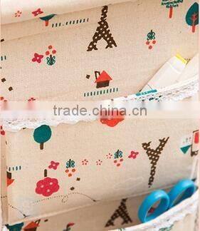 Hanging canvas pockets door organizer