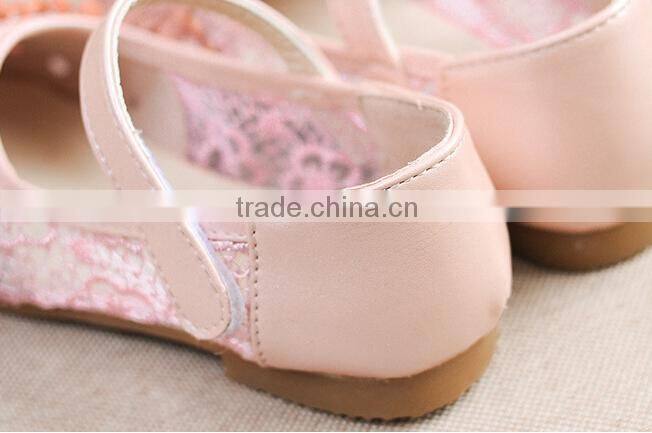 cute princess wholesale girls shoes sweet girl flower high heel flower shoes