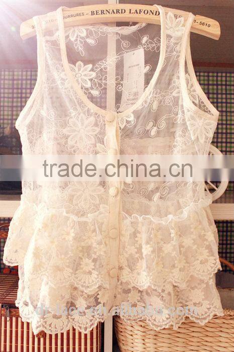 2014 new crochet cotton neck lace/dress making neck lace /collar lace
