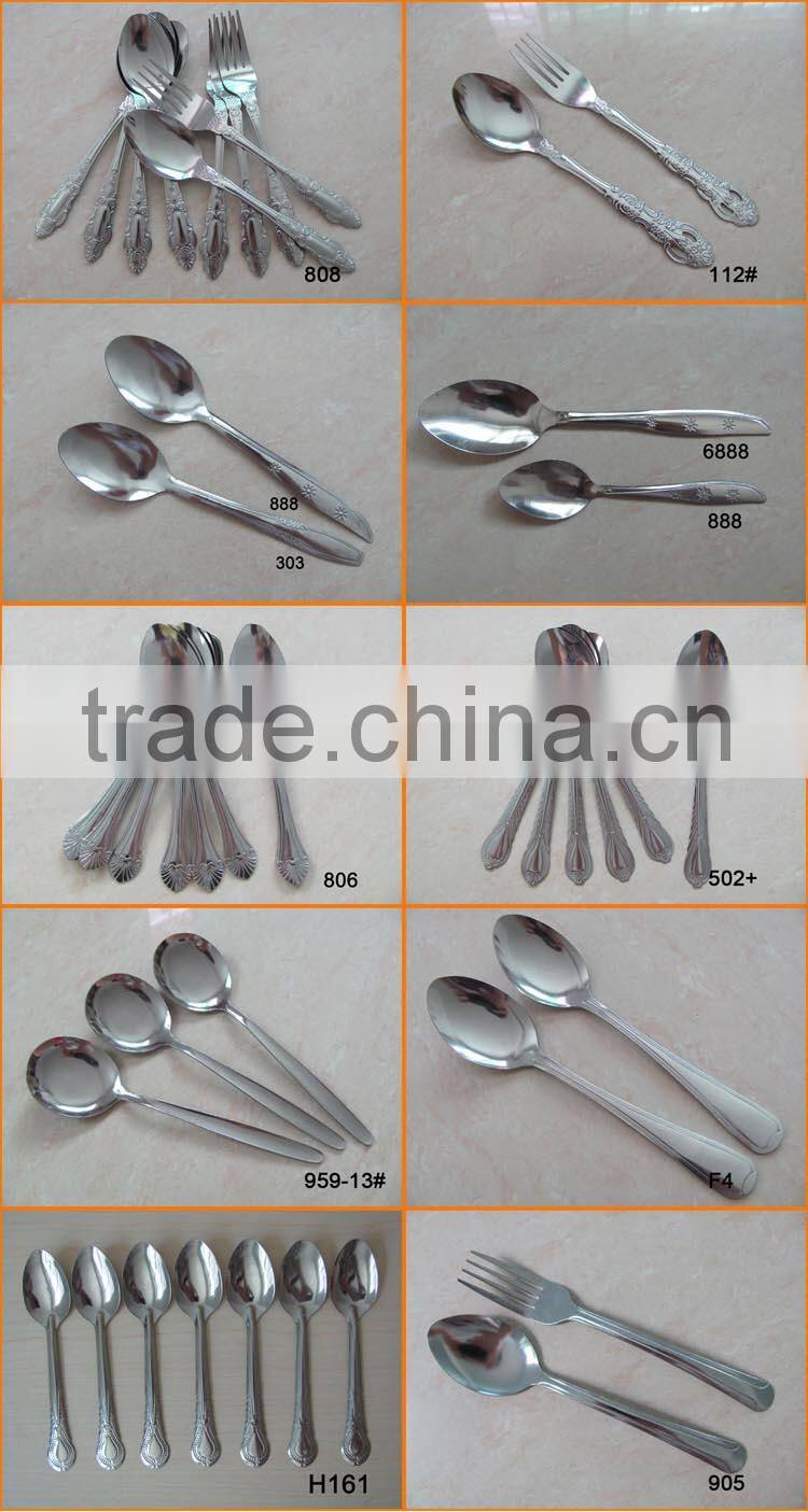 964 Spoon Knife and Fork Dinner Sets Stainless Steel