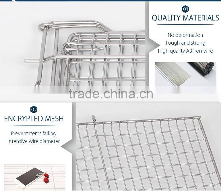 Wire bbq grill fish rack basket