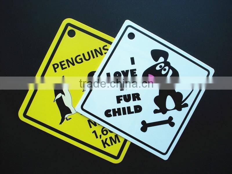 PP Corrugated Plastic sign board design, baby on board sign