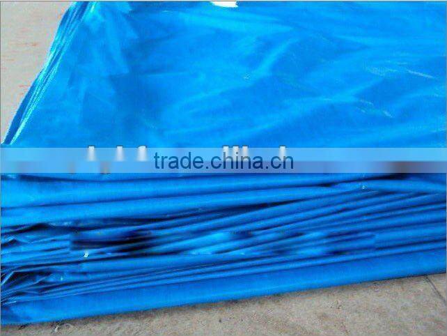 reinforced blue plastic sheet