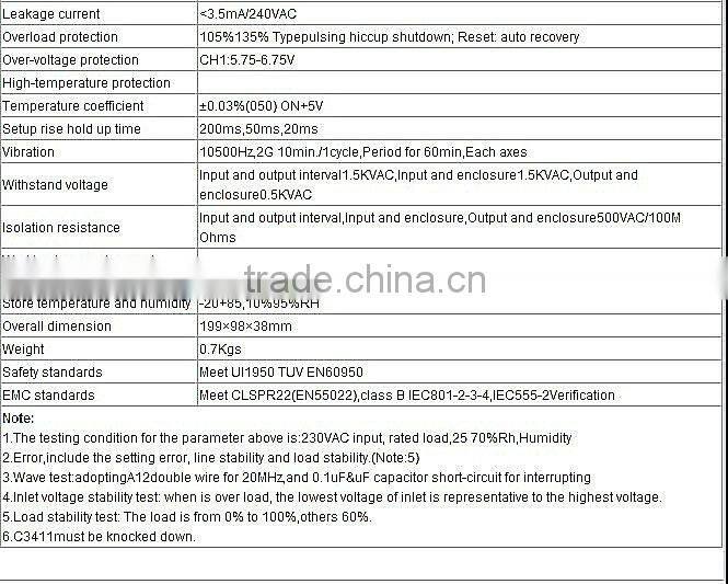 CE Approval D-100B 5V 24V Dual power supply 5v 24v 6a 3a