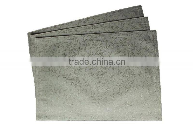 Hot Sale 100% Polyester Dining Jacquard Table Placemat