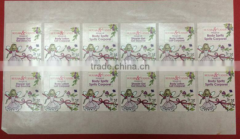 Factory directly custom high quality rectangle logo stickers