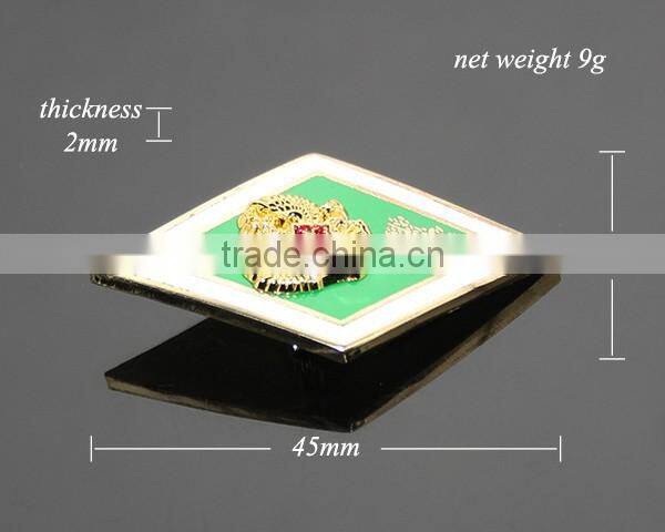 High Quality University School Russia Moscow Uniform Label Pin Gold Eagle Souvenir Emboss Metal Safety PIn Badge