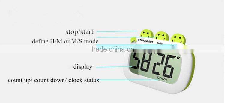 Promotional Smiling Table Large Digital Countdown Timer Clock with Magnet / Electronic Items Manufacturer