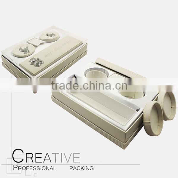 3 slot Paper Packaging Keepsake Box For Baby