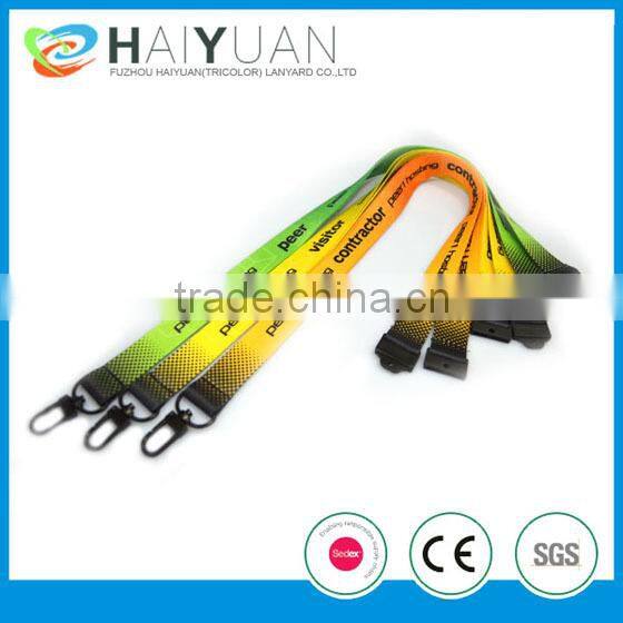rush delivery lightweight polyster heat-transfer lanyard