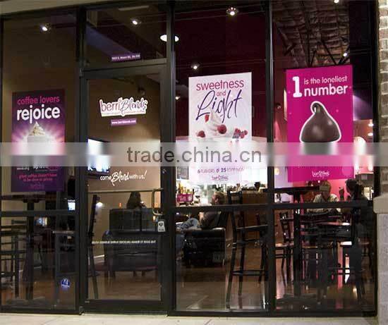 glass decoration sticker for shop glass door,pvc adhesive print vinyl sheet sticker maker