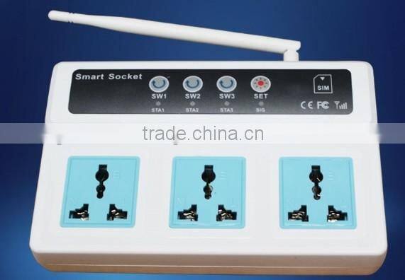 Smart socket with cellphone GSM Remote Control home appliance GSM cotronlled power socket