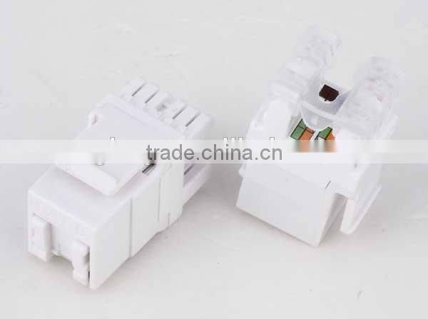 Factory Price 180 degree RJ45 cat5e cat6 keystone jack