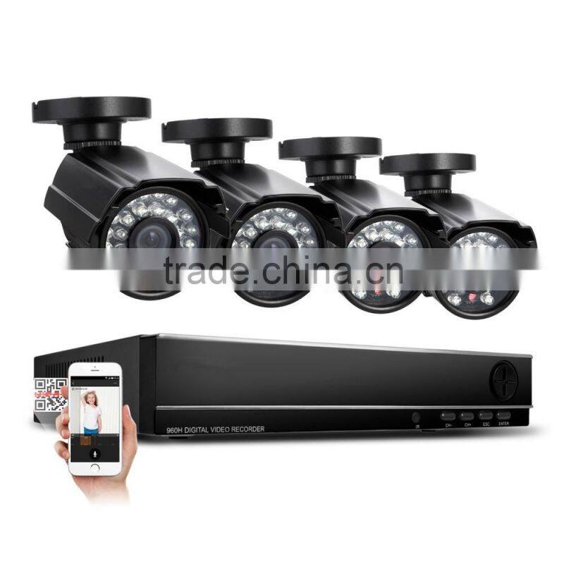 720P DVR CCTV Camera System 1200TVL 720P IR Outdoor Security Camera System Surveillance Kit