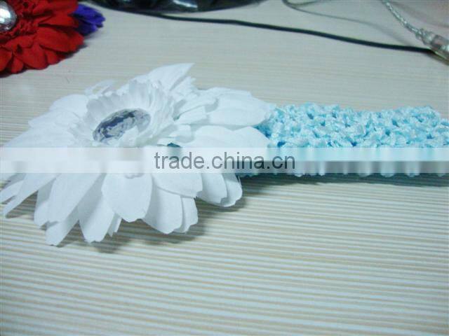 Summer daisy flowers crochet headband for DIY,clothing ornamenting