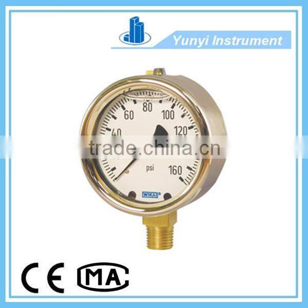 2016 China Economic Steel Case Bourdon Tube Pressure Gauge