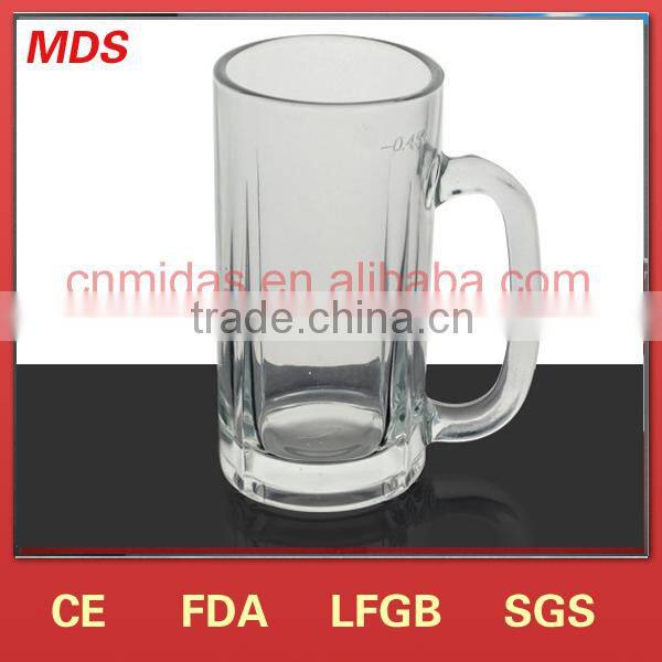Attractive price glass beer mugs with handles