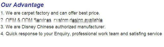 Hot sale polyester washable bath mats and rugs