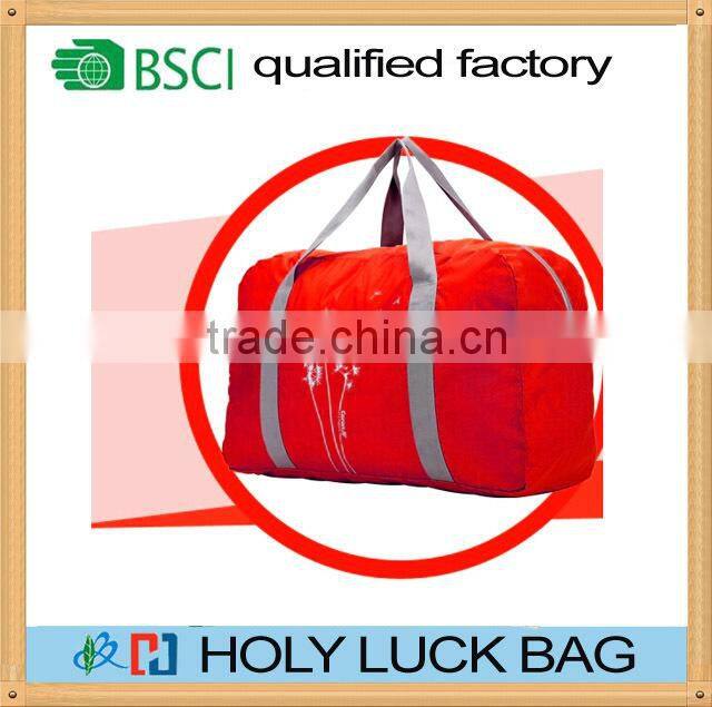 Easy carry cheap foldable travel tote luggage duffle bag