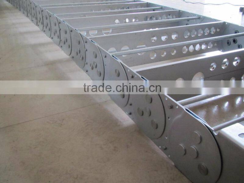 Strong Reusable Serviceable Perforated Steel Drag Chain For Apparatus