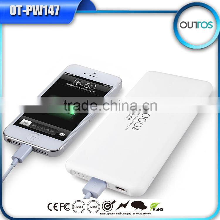 Portabel USB Power Bank Charger 10000mah Mobile Phone USB Battery for Travelling