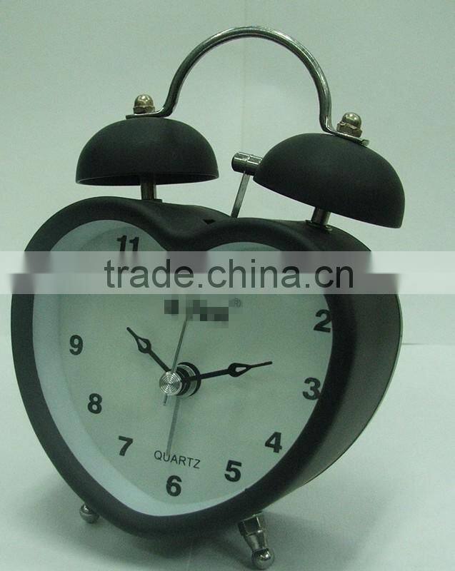 new boutique stationery white cute alarm clocks, heart shape alarm clocks