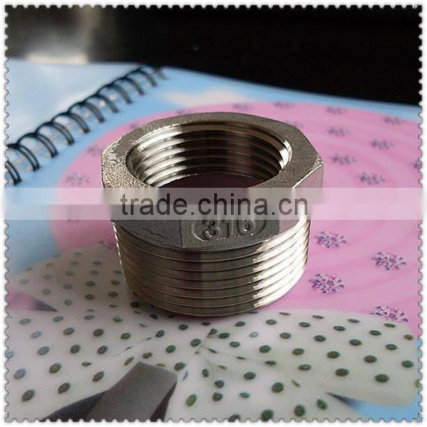 sus316 stainless steel hexagon bushing fitting