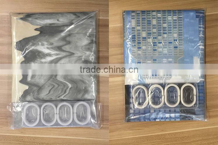 Factory wholesale shower curtain fabric woven 100%polyester blackout curtain