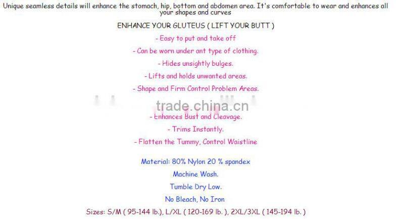 #BLP003, 8069,lingerie secomfortable Shape wear Butt Lifter Leg Thigh Trimmer, 3 sizes, women underwear unique SEAMLESS