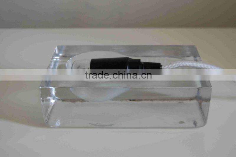 Modern LED Table lamp with Transparent Crystal simple square table lamp