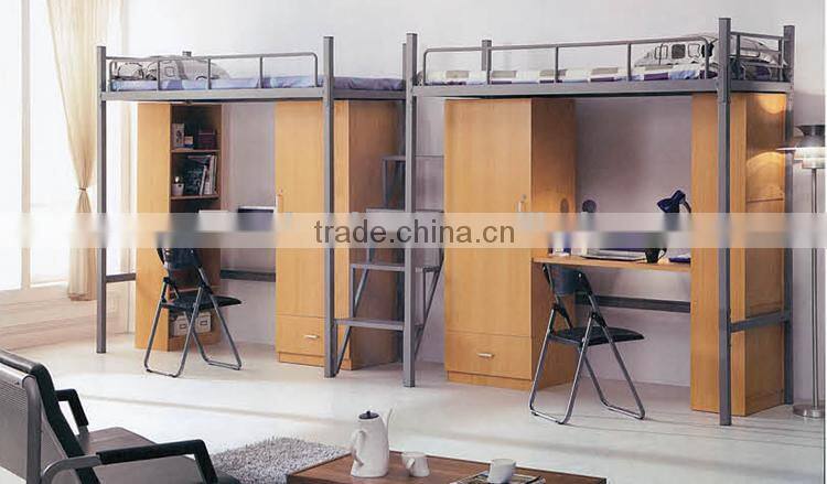 2015 hot sale High Quality cheap dormitory adult metal bunk beds