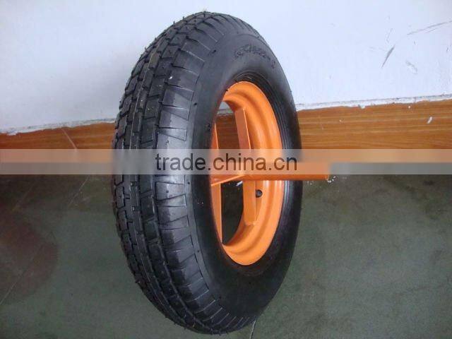 wholesale manufacture 4.00-8 rubber wheel for wheel barrow