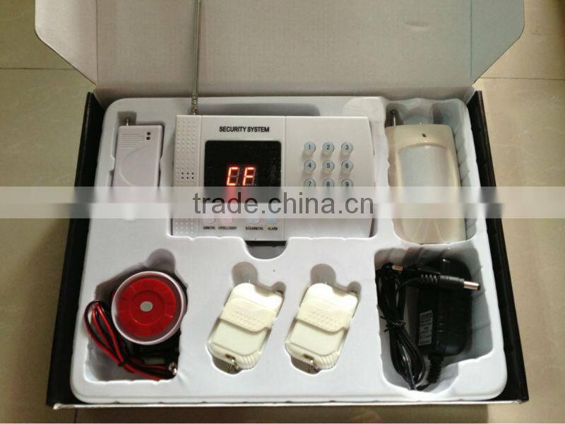 PSTN security alarm & 99 guard zone wireless home alarm system