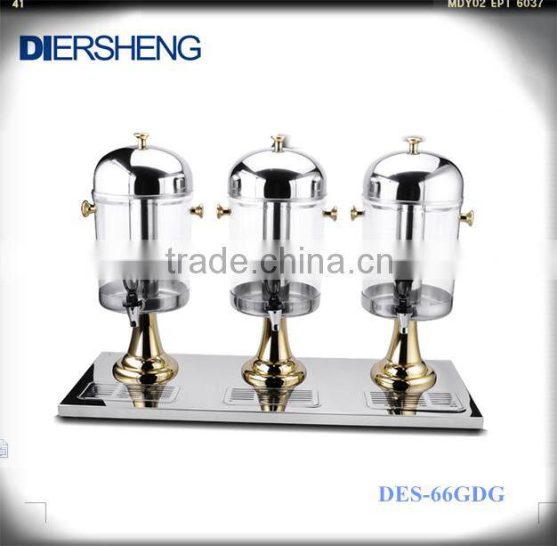 Double-Tank Grilded Juice Dispenser