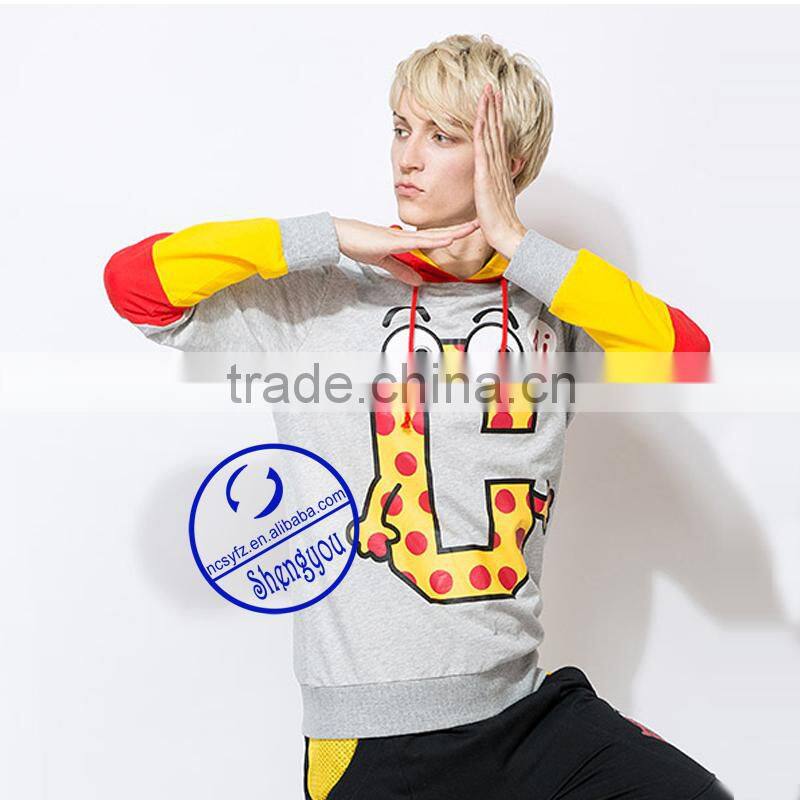 Custom Mens Fleece Sweatshirt Hoodies with Fashion Design