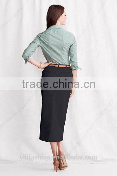 readymade garments wholesale market Women's Long Chino straight Skirt