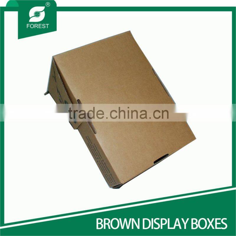 BROWN CARDBOARD DISPLAY BOXES WITH CUSTOM LOGO
