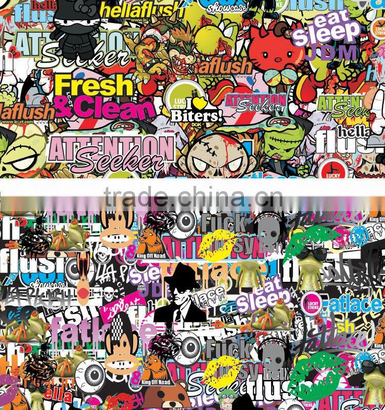 HD-011 CARLIKE Durable Bomb Stickers Decorative Vinyl Film