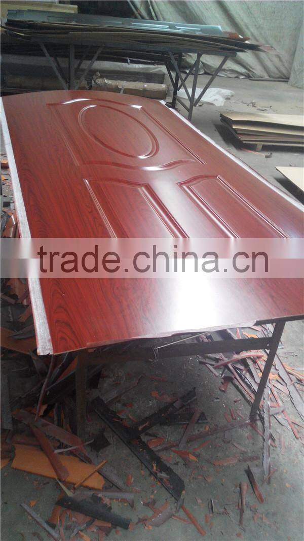 3.0mm decorative interior HDF melamine door skin /Natural Ash HDF veneer door skin/teak veneer HDF door skin